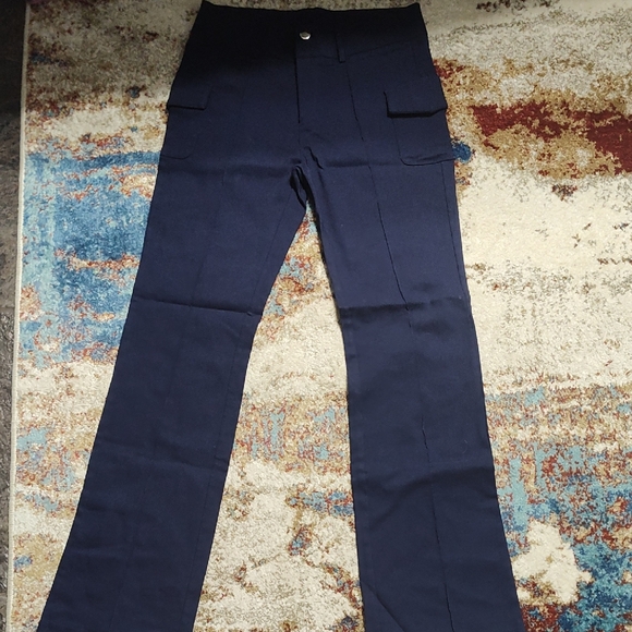 SHEIN Deep Blue Pants - Picture 1 of 9